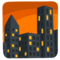 Cityscape at Dusk emoji on Messenger